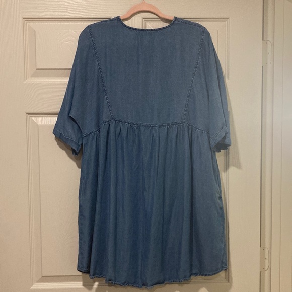 Natural Life Stella Denim Jean Blue Dress Sz Medium - Picture 4 of 4